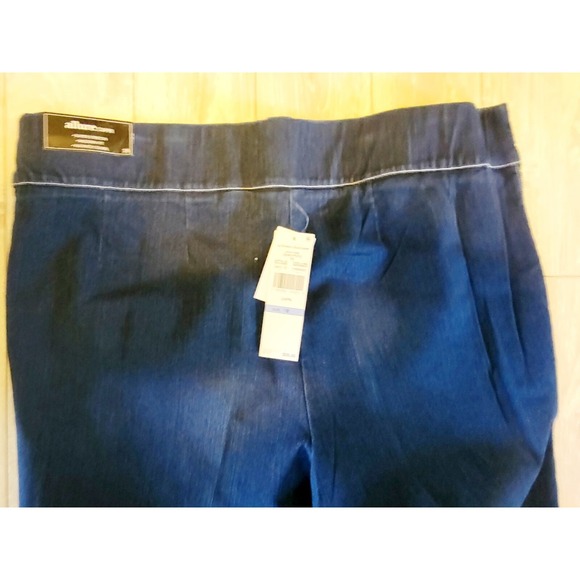 Alfred Dunner 18 Women's Classics Allure Pull On Pants Indigo 1X VTG NWT RV $60 - Picture 9 of 9